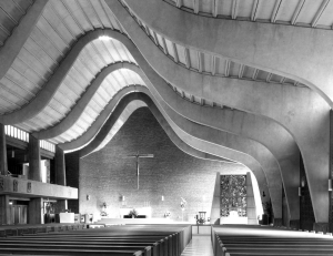 Église Saint-Gérard-Majella, Saint-Jean-sur-Richelieu, vers 1962. Crédit : A49.